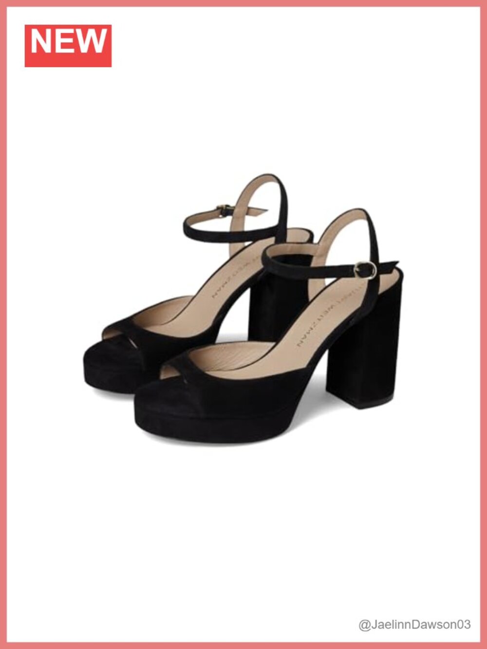 Stuart Weitzman Dayna II Platform Sandals Leather Ankle Strap Heels